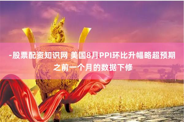 -股票配资知识网 美国8月PPI环比升幅略超预期 之前一个月的数据下修